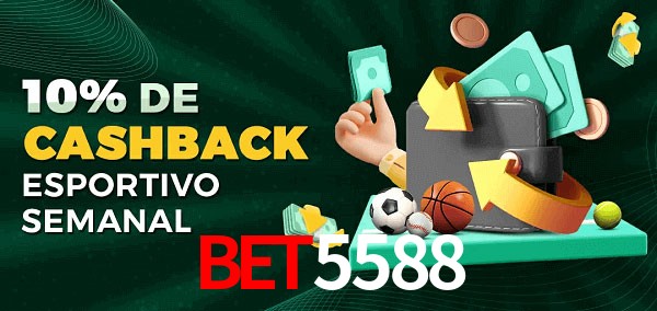 10% de bônus de cashback na bet5588